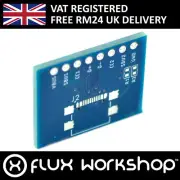 5pcs USB C Connector Breakout Board 2.54mm Prototype Debug Flux Workshop