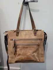 Colorado women's bag, handbag, genuine leather, colour light tan, New