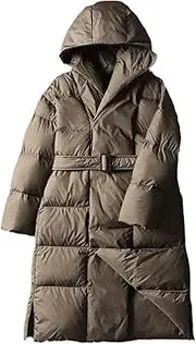 [Jegsnoe] Women Down Jacket Lightweight Warm Long Coat Female Parka Casual Overcoat