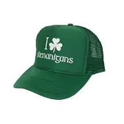 I Shamrock Shenanigans Unisex Hat Cap | St Patrick's Day One Size Green