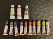 Grumbacher M Graham & Co. Georgian Oil Paint Tube Lot of 13 NEW