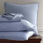 Ralph Lauren Workshirt Chambray Extra Deep Fitted Sheet 21" Blue Cal-King $250