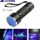 Detector Fluorescence UV Flashlight 21Lamp Beads Black Light Flashlight Torch