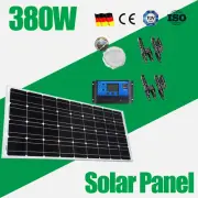 400W 380W Solar Panel 12V Mono 380 Watt Caravan Camping Charging 30A Controller