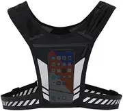 Jindizi Running Vest Chest Phone Holder, Adjustable Reflective Training Workout Gear