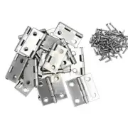 20Pcs Stainless Steel Folding Hinge 1 inch Cabinet Box Hinge is allocated wit...