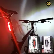 USB LED BIKE LIGHTS White Front Red Rear Rechargeable MTB Road Hybrid BMX Cycles