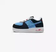 Nike Air Force 1 Mid Toddler Size 4C TD Black Blue AF1 DZ5307 001