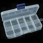 1x 10 Spools Clear False Nail Art Tips Empty Storage Organizer Container Box L3