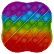 RAINBOW CUBE PUSH POP PULL IT FIDGET TOY