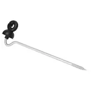 100 Pcs Offset Screw In Insulators Electric Fence Tape Wire Strap Timber Post