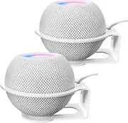 Study Metal Made Homepod Mini Wall Mount,Space Saving Accessories for Hompod Mini,Homepod Wall Mount Without Interference Restores The Sound Quality（2 Pack）