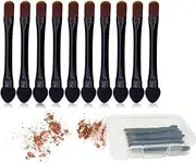 Vôsaidi Eyeshadow Brushes 10pcs Makeup Set - Dual Sides Sponge Applicator, Travel Brush, Concealer Brush