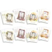 Friendship Windows Scripture 5.5 x 7.5 x 0.625 Inch Set of 12 Notecards