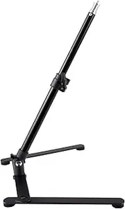P graphy Light Stand with 1/4 Inch Screw 44cm/17in Max. Height for Makeup Selfie Video Recording Vlogging Black One Size