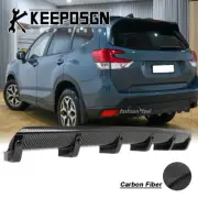 CARBON FIBER Curved Rear Bumper Diffuser Splitter Shark Fins for Subaru Forester