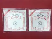 100% Authentic 2 x Made in Tonica Violin String Set 4/4 Steel Ball E