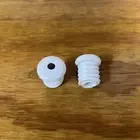 BICYCLE HANDLE BAR PLUGS WHITE FITS SCHWINN HUFFY SEARS MURRAY AND OTHERS NEW