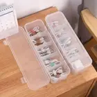 Dustproof Data Cable Storage Box Transparent Cable Container Socks