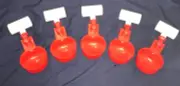 5 Chicken Auto Fill Watering Cups & Tees Poultry Drinker Waterer Duck Quail