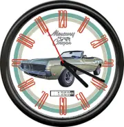 1969 69 Mercury Cougar Convertible Muscle Car Speedometer Dial Sign Wall Clock