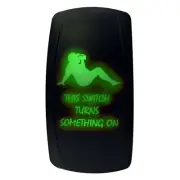 Green "TSTSO Dad Bod" On/Off Rocker Switch For Off-road Cherokee Wrangler Crawl