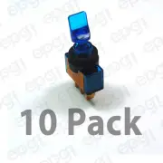 SPST (ON/OFF) ILLUMINATED TOGGLE SWITCH "BLUE" 20AMPS - 12VDC #66-2036-10PK