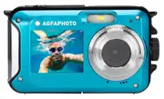 AGFAPHOTO 24MP Waterproof Compact Zoom Digital Camera with Dual LCD and Full HD Video Recording, Realishot WP8000 BLUE
