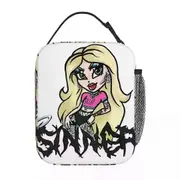 c616 Bratz Rock Angelz Doll Lunch Bags Insulated Lunch Tote Portable Bento Box Leakproof Picnic Bags for Woman Work Children School k616