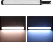 Gigicial RGB Video Light Wand, Handheld Multi Color LED Photography Light Stick, 360°RGB LED Video Light Stick, 5400mAh Rechargeable Tube Light, 2500-9900K Dimmable Camera Light