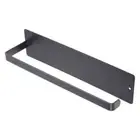 Matte Black Large Paper Towel Holder Wall Mounted Paper Towel Rack,