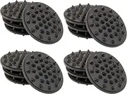 OEHLBACH Shock Absorber (Pack of 16) Resonance Damper for HiFi/Speakers/Subwoofer - Elastic Black