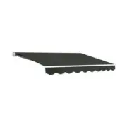 Folding Arm Awning Outdoor Awning Retractable Canopy Grey