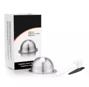 Stainless Steel Reusable Refillable Coffee Pod Capsules Kit For Nespresso Vertuo