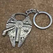 Star Wars MILLENNIUM FALCON Durable Metal Bottle Cap Can Opener Keychain Silver