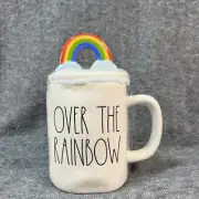 Rae Dunn OVER THE RAINBOW Topper Mug Wizard of Oz or St Patricks