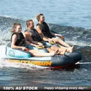 HO Sports Nighthawk 3 Towable Tube Up To 3 Rider With Electric Pump And Tow Rope