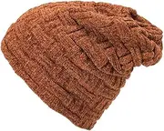 [FEATUR] Winter Aviator Pilot Cap,Winter Siamese Windproof hat, hat with Ear Flaps, Women's Warm Versatile Winter Hat Knitted Women's Ski Hat Beanie Warm Thick Hat Knitted (Color : B, Size : One Size) (Color