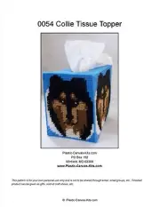 Collie Dog Tissue Topper-Plastic Canvas Pattern or Kit