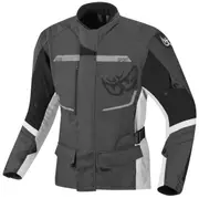 Berik Tourer Waterproof Motorcycle Textile Jacket, black-grey-white, Size 48 for Men Black Grey White