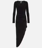 [Norma Kamali] Norma Kamali Asymmetric midi dress AU 10 black