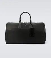 [Prada] Prada Leather-trimmed duffel bag