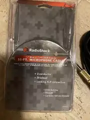 RadioShack 16 FT Shielded Microphone Cable 1/4 Male to 3 Pin XLR Female 3304012
