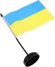 BESPORTBLE Mini Table Flag Stand Base for Ukrainian Flag Refined Design Ornament for Office Home School Decor