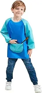 Painting Apron For Kids | Waterproof Children's Painting Apron For 7-11 Years Girls And Boys | Painting Smocks Against Color Or Dirt For Your Child's Clothes And Arms For Painting Craft Art