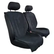 Black Velour Seat Covers For Mitsubishi Triton Dual Cab MQ MR ML MN Front Pair