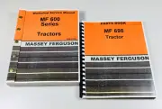 Massey Ferguson Mf 698 Tractor Service Repair Manual Parts Catalog Shop Set
