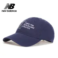 在飛比找PChome24h購物優惠-[New Balance復古棒球帽_中性_深藍色_MH030