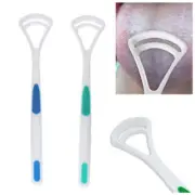 SOFT TONGUE SCRAPER CLEANER BRUSH HANDLE FLOSS TONGUE CURE BACTERIA FRESH BREATH
