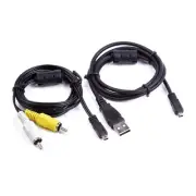 USB Data SYNC + A/V TV Video Cable Cord For Kodak EasyShare Z1015 IS P880 Camera